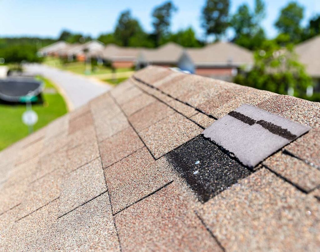 Roofing services for a roof needing repairs